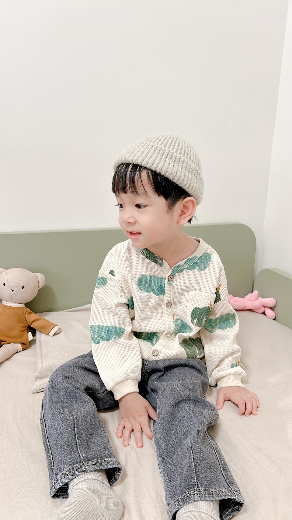 葡萄牙Play Up 有機棉可愛南瓜上衣外套 - Sheep