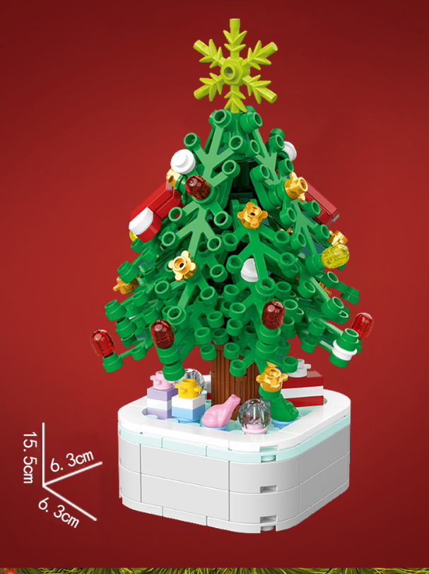 圣诞现货  圣诞树积木 lego 15.5 x 6.3 x6.3 cm