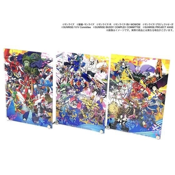 222297 Pbandai 預訂 2025/1月 サンライズワールド　A5アクリルプレート（全3種）