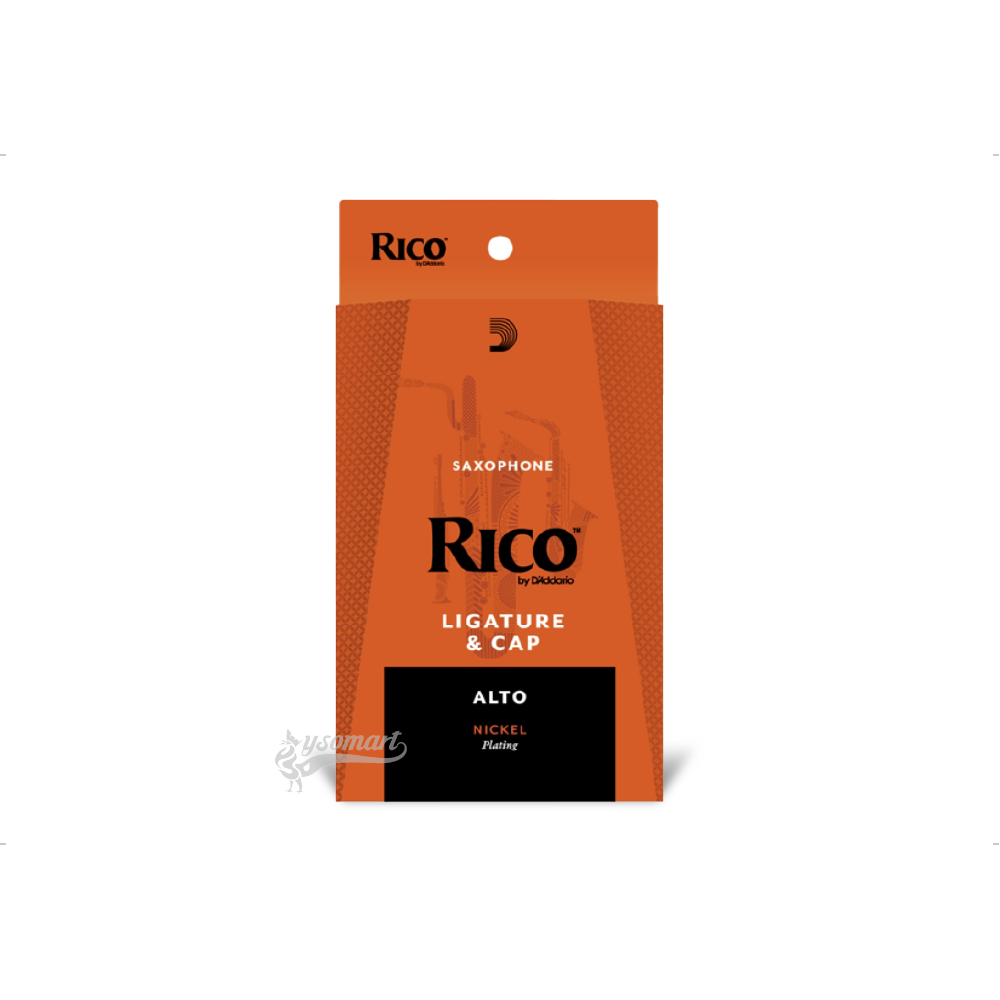 D’Addario Rico Alto 中音薩克斯風 鍍鎳束環+塑膠吹嘴蓋