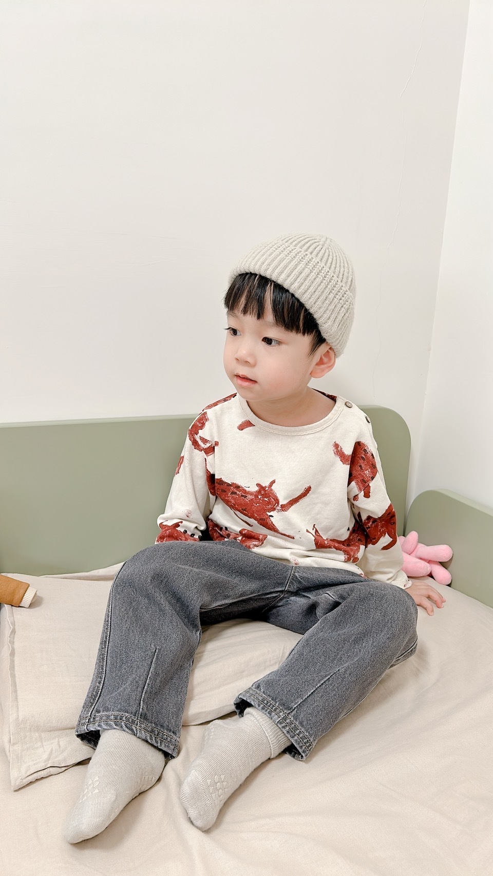 葡萄牙Play Up 有機棉藝術小鹿上衣 - SO-SO