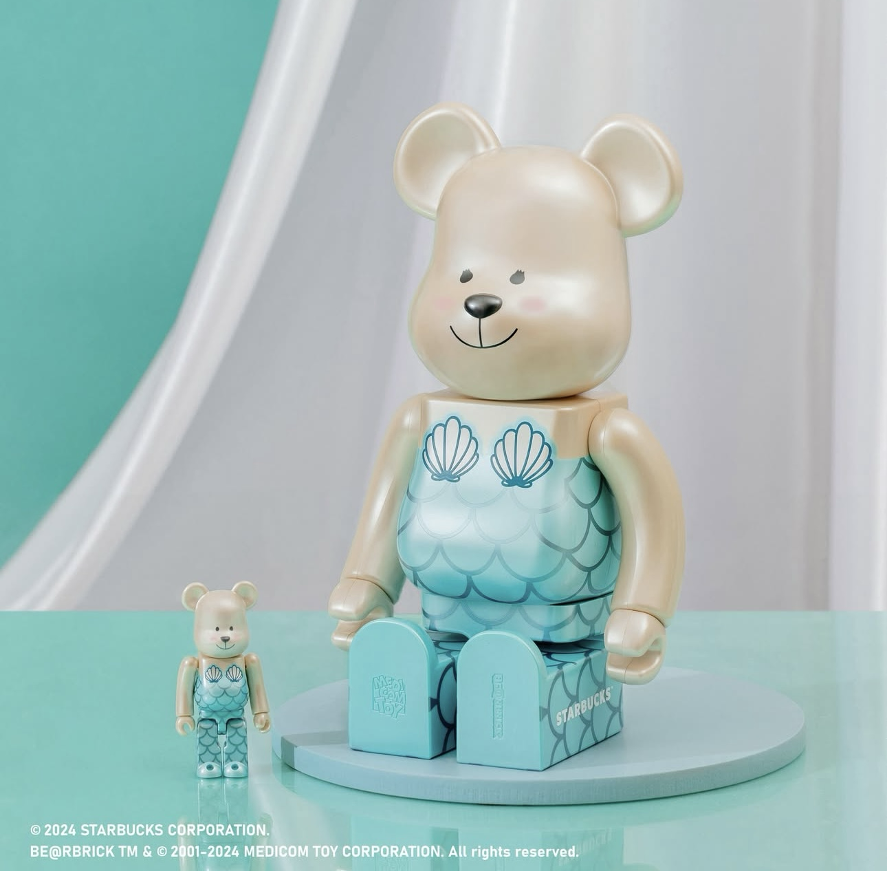 🎏預訂🎏Bearbrick Starbucks 人魚小熊 Taiwan