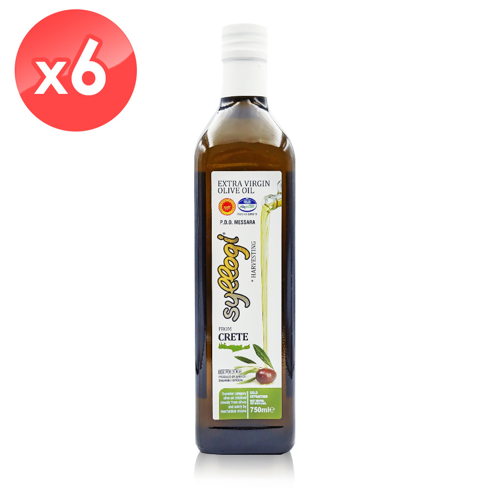 限時61折!【Syllogi】斯洛奇頂級初榨橄欖油6瓶組(750毫升/瓶)/國際橄欖油大賽獲獎