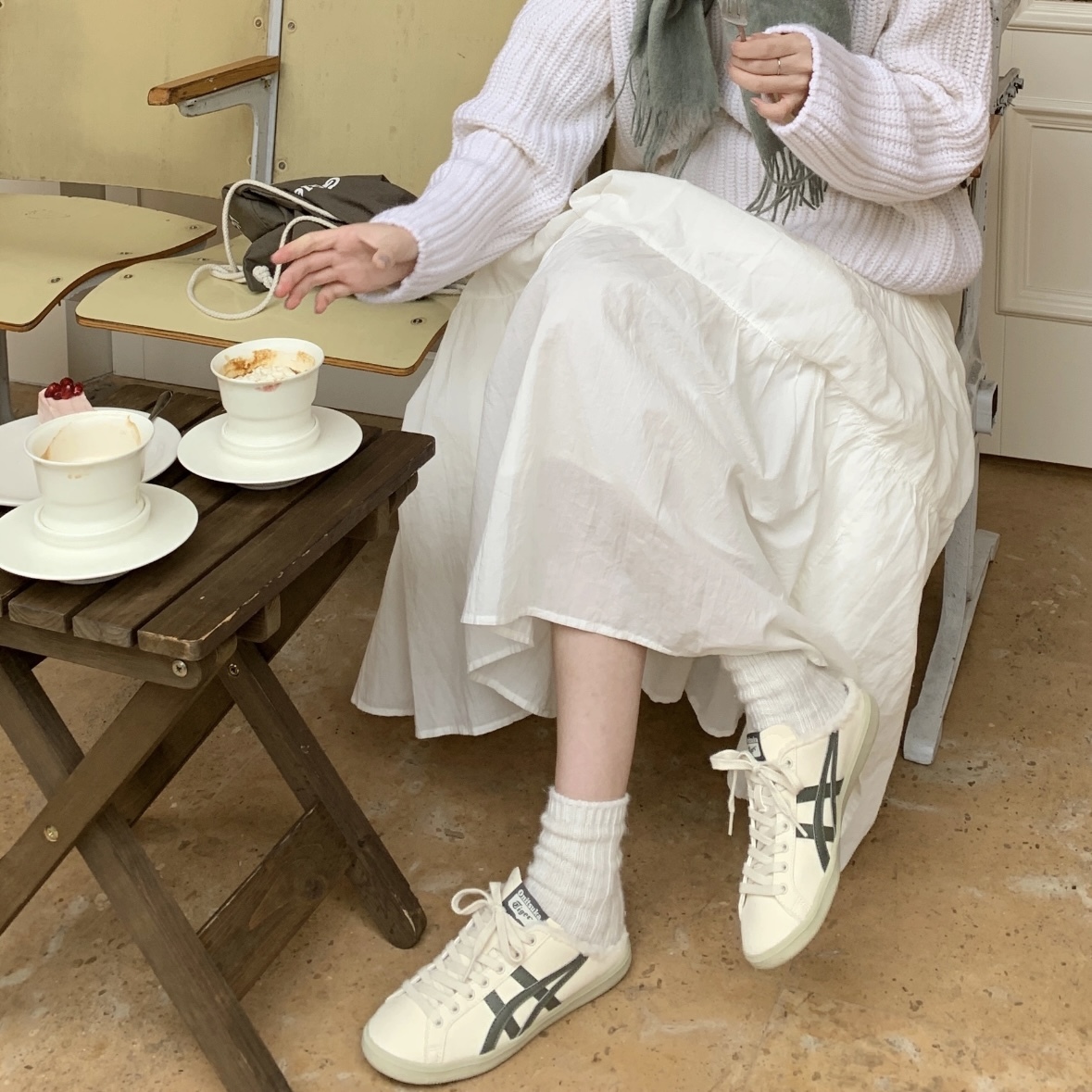 【現貨】Onitsuka Tiger DD Trainer Sabot 鬼塚虎 懶人鞋 毛毛 穆勒鞋