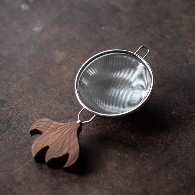 不鏽鋼魚戲茶漏網-銀【D1】