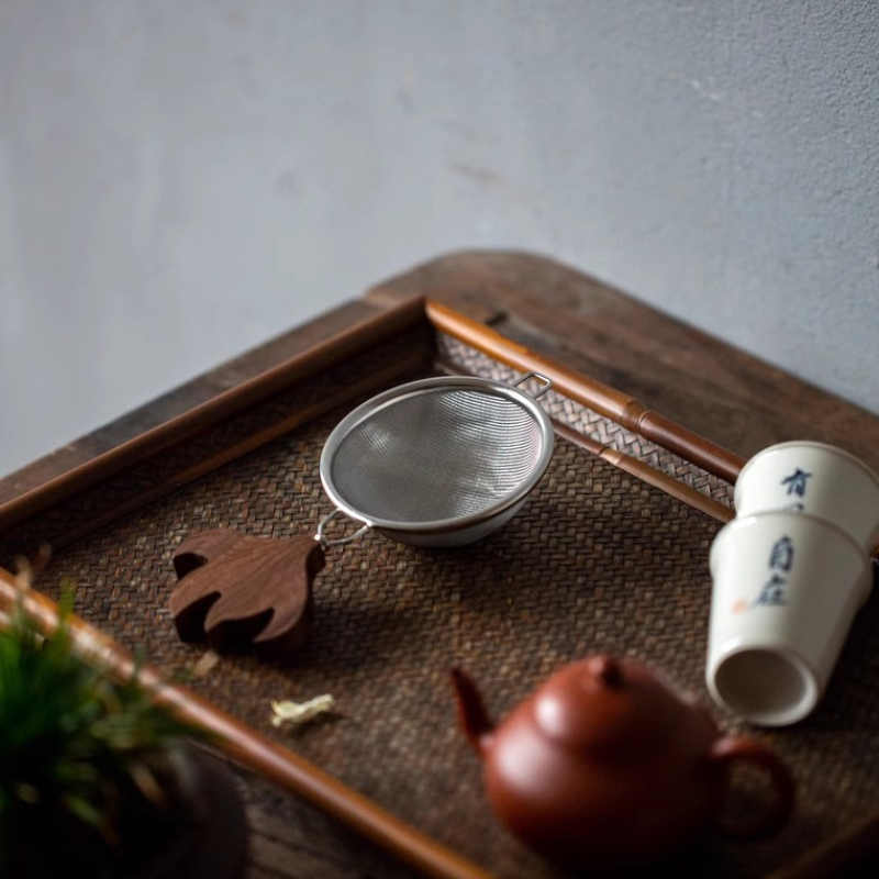 不鏽鋼魚戲茶漏網-銀【D1】