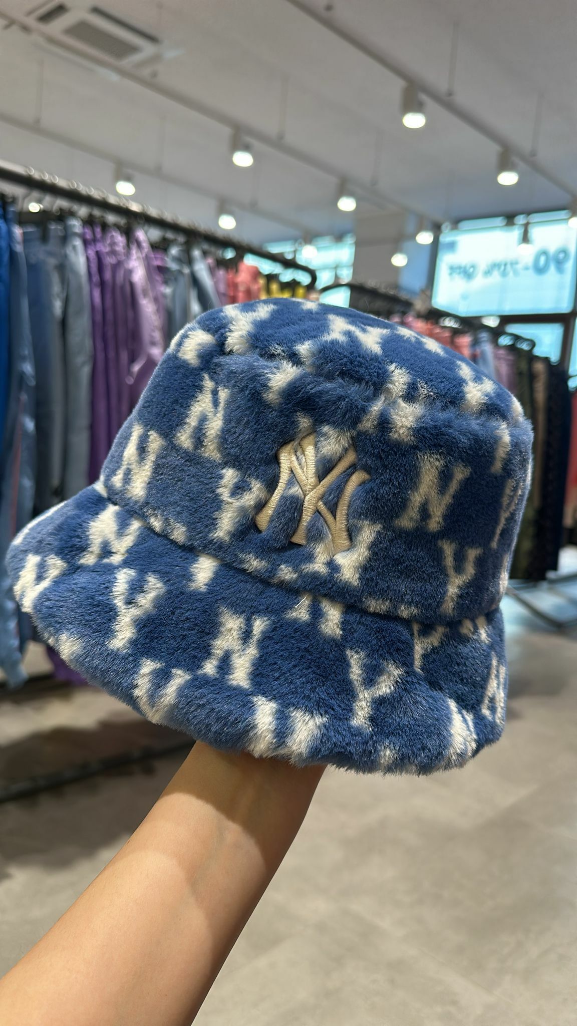 【現貨】MLB KRB1213204 毛毛漁夫帽