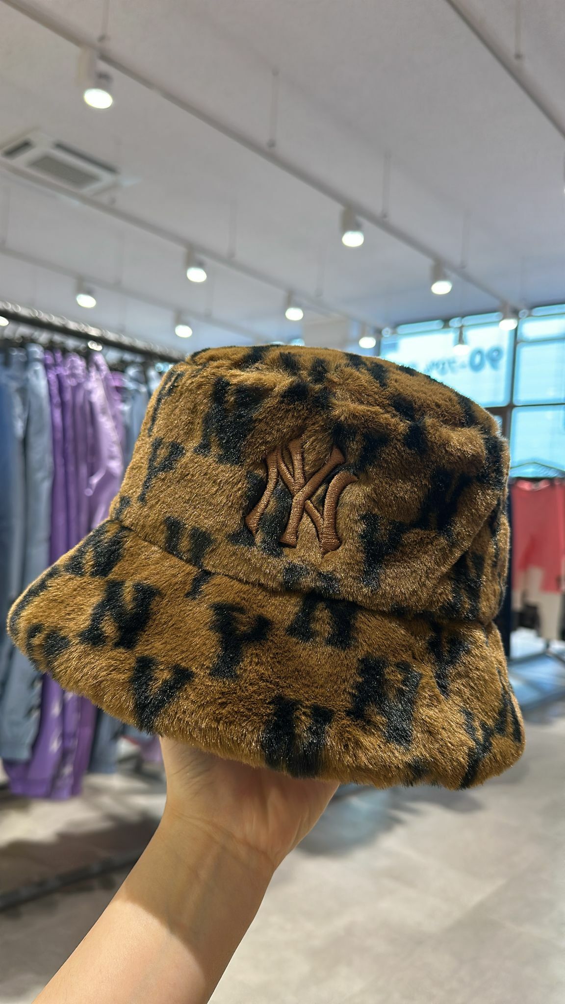 【現貨】MLB KRB1213204 毛毛漁夫帽