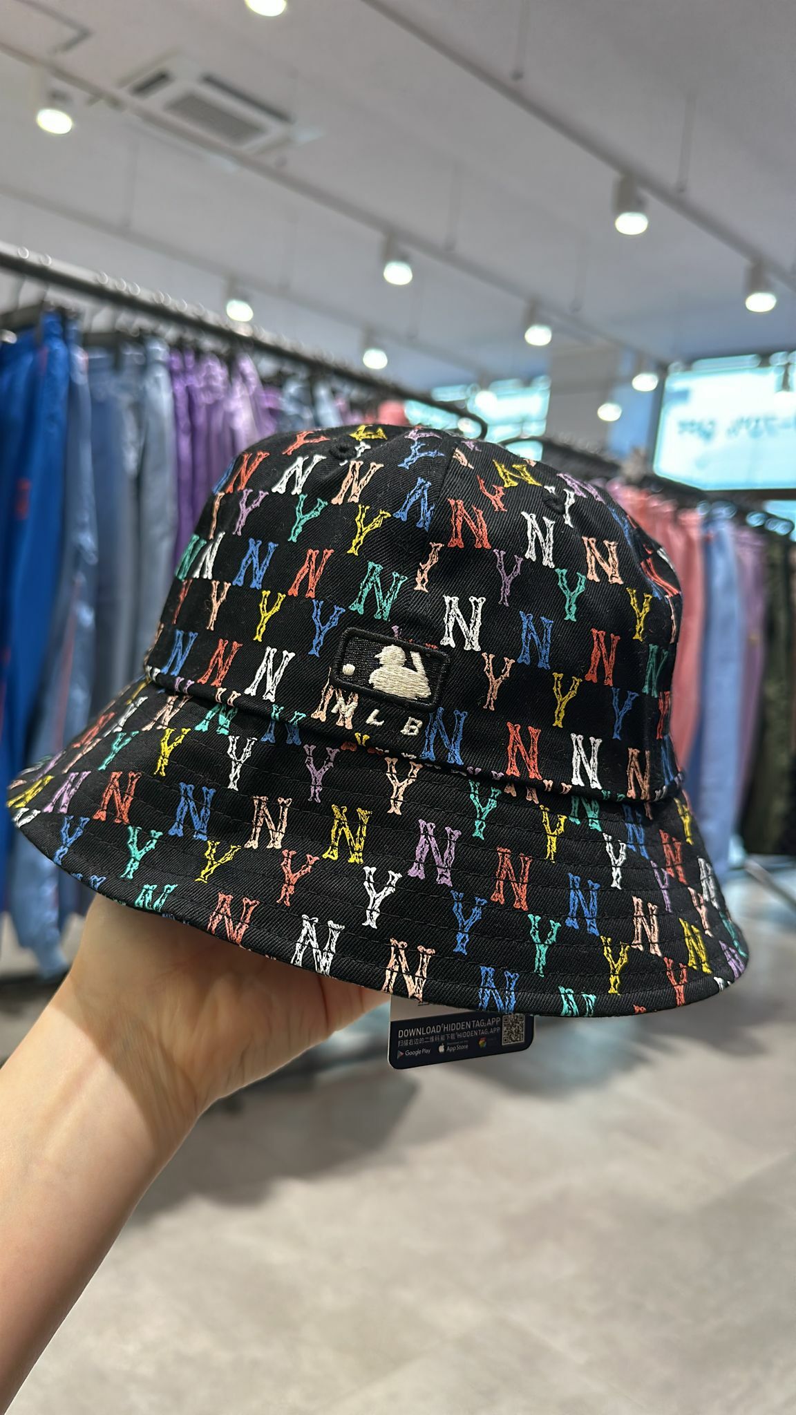 【現貨】MLB KRB1213206 彩色NY漁夫帽