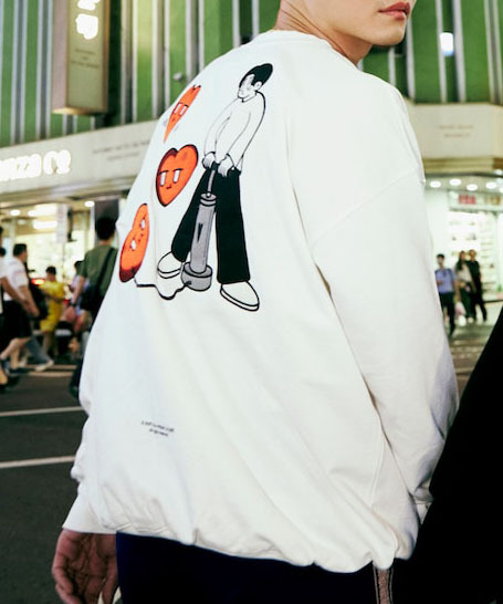 🇯🇵 Kurt Wu X FREAK'S STORE 氣球 打氣 愛心 圖案 大學T 長袖 男女 / 現貨