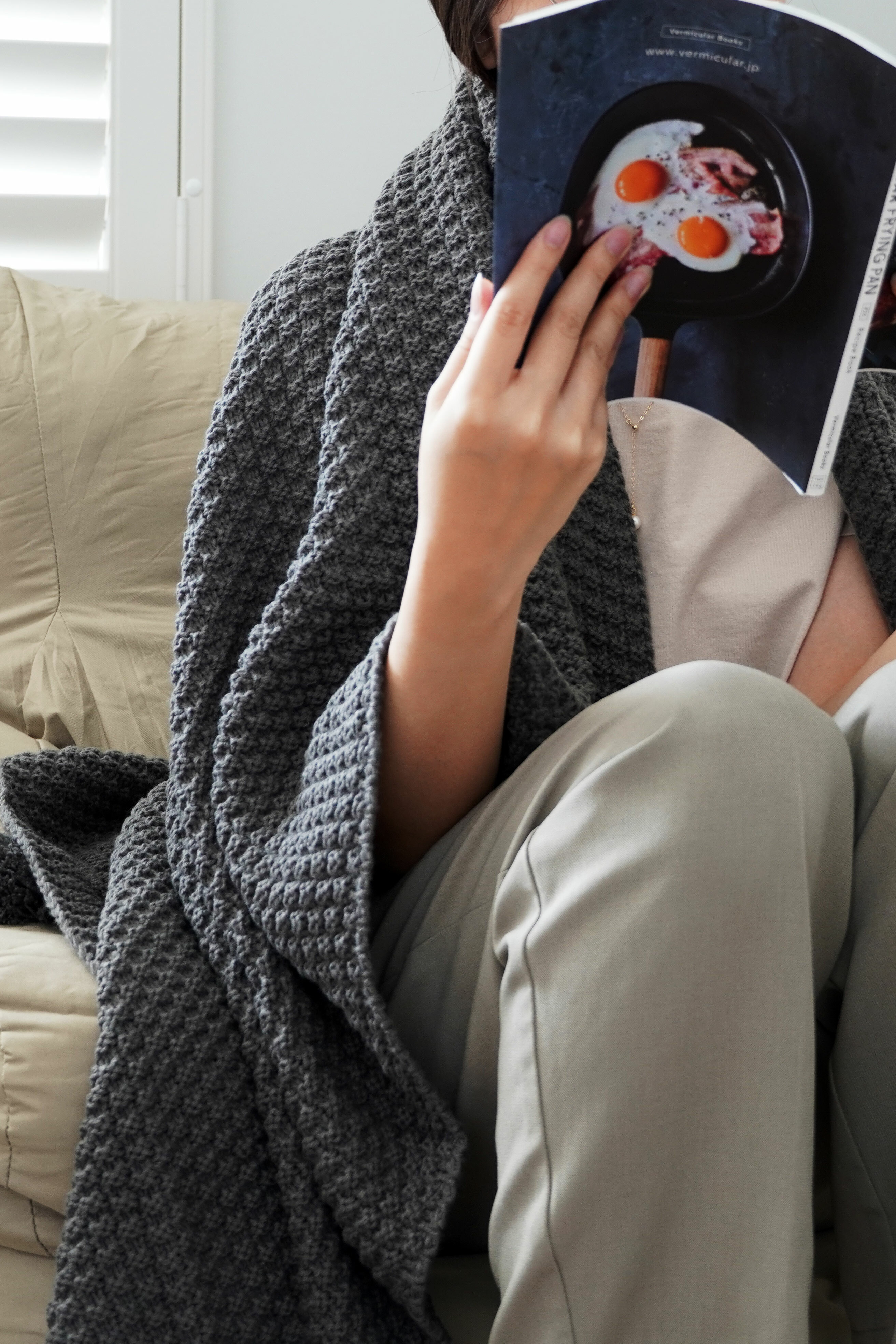 針織流蘇沙發蓋毯