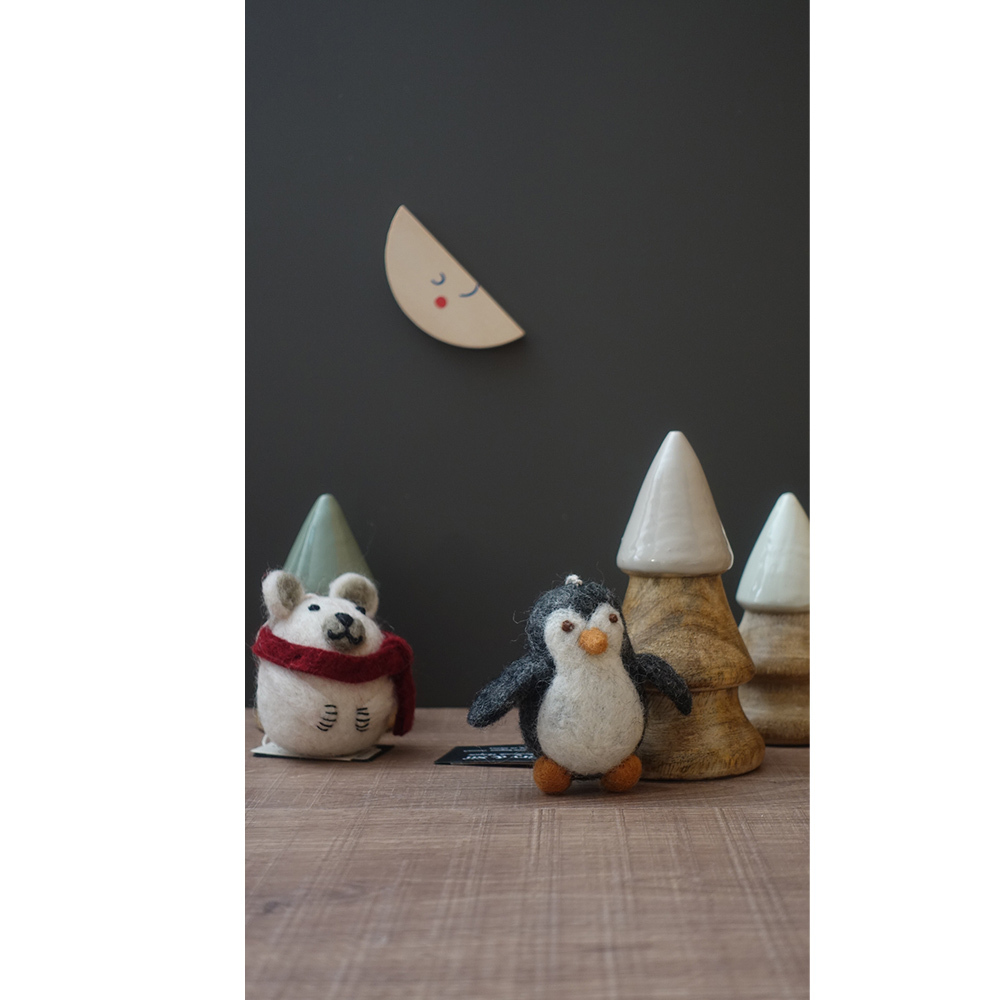 德國Boltze 瓷器聖誕樹2入(白色)