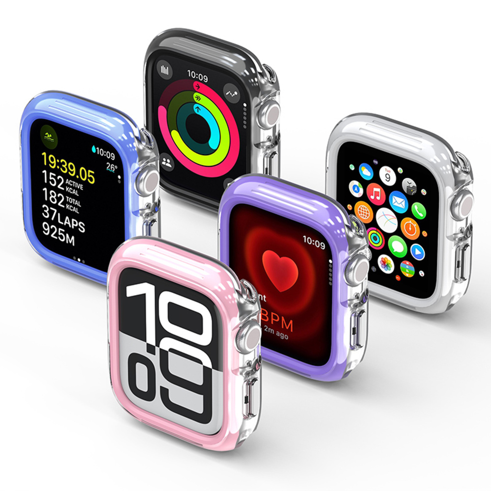 PUREPOWER Apple Watch S10保護框【果凍系列】