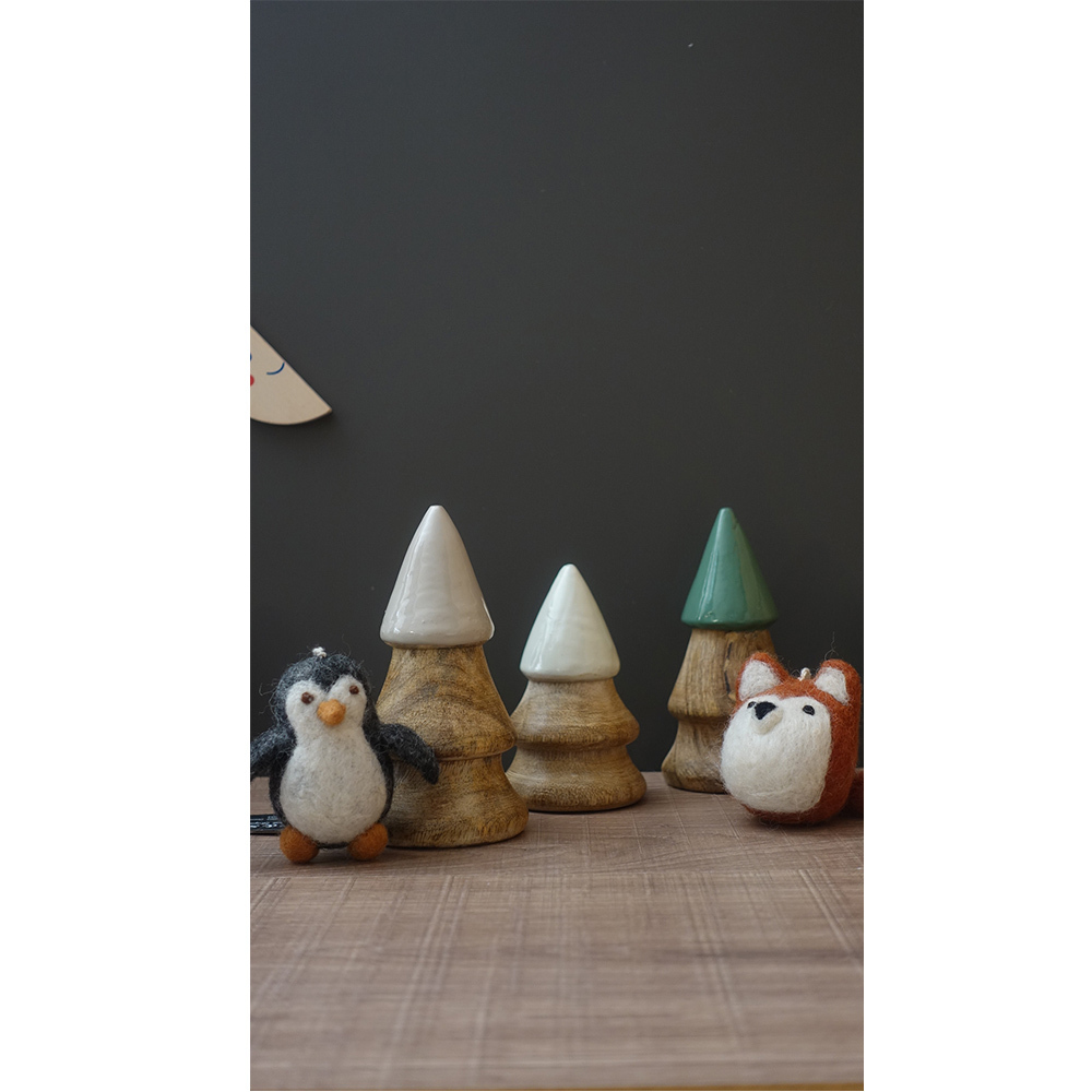 德國Boltze 瓷器聖誕樹2入(綠色)