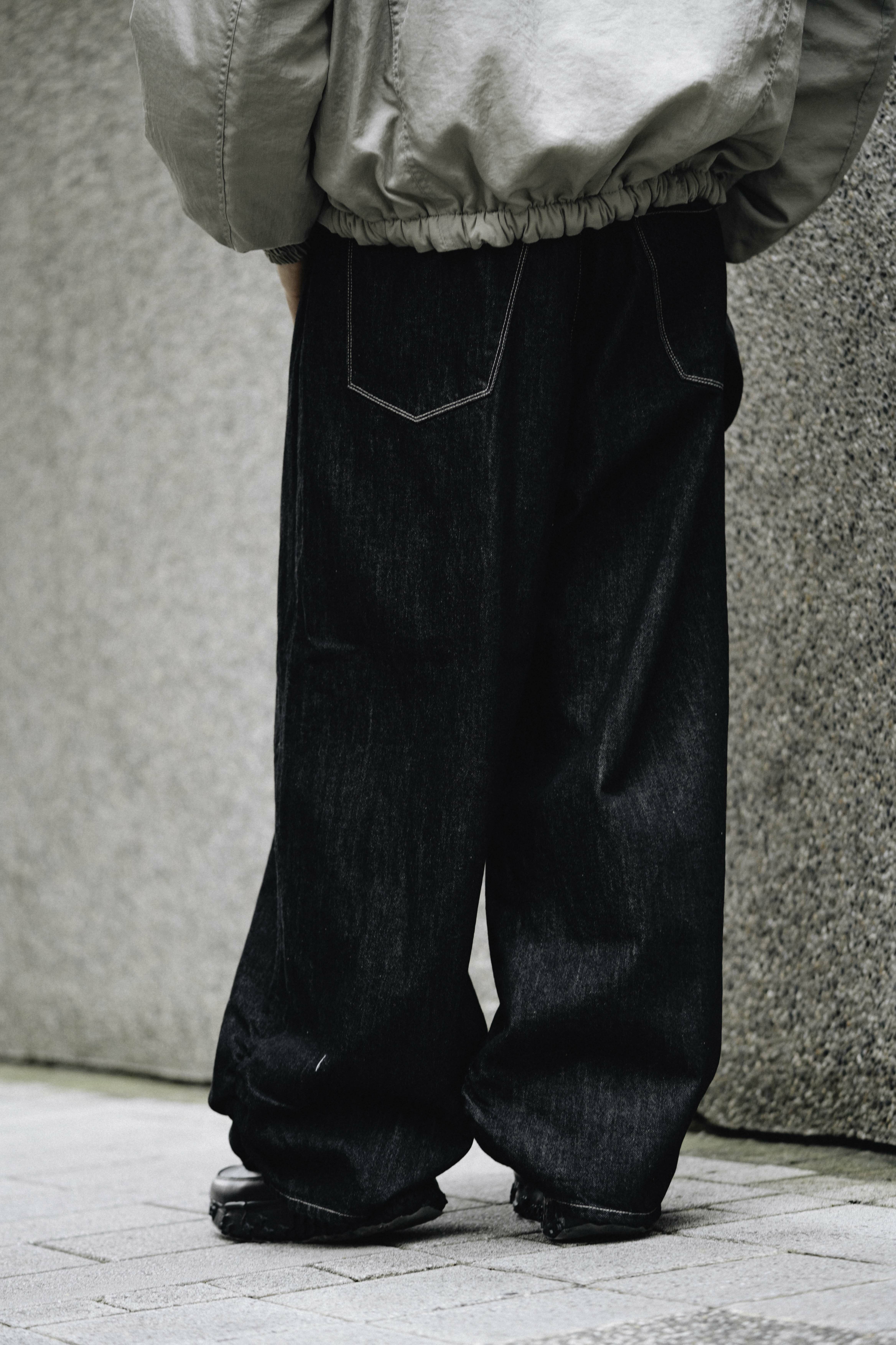 refomed - FRESH MAN DENIM WIDE PANTS 