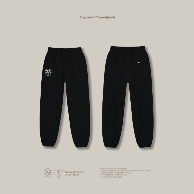 ANYBEARS®OuterSpaceBear Zip- Hoodie 太空拉鍊外套 運動套裝