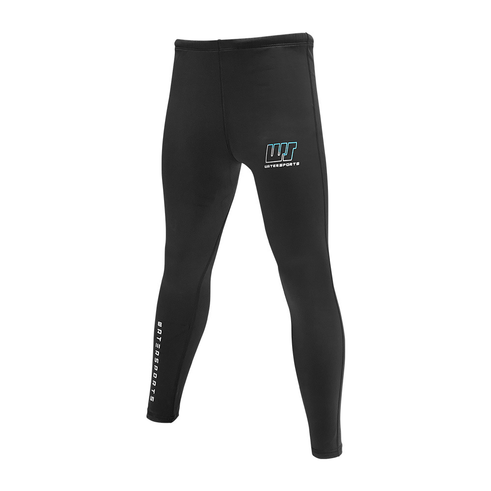 1mm 兒童四向拉伸抓毛游泳保暖褲子 - 黑