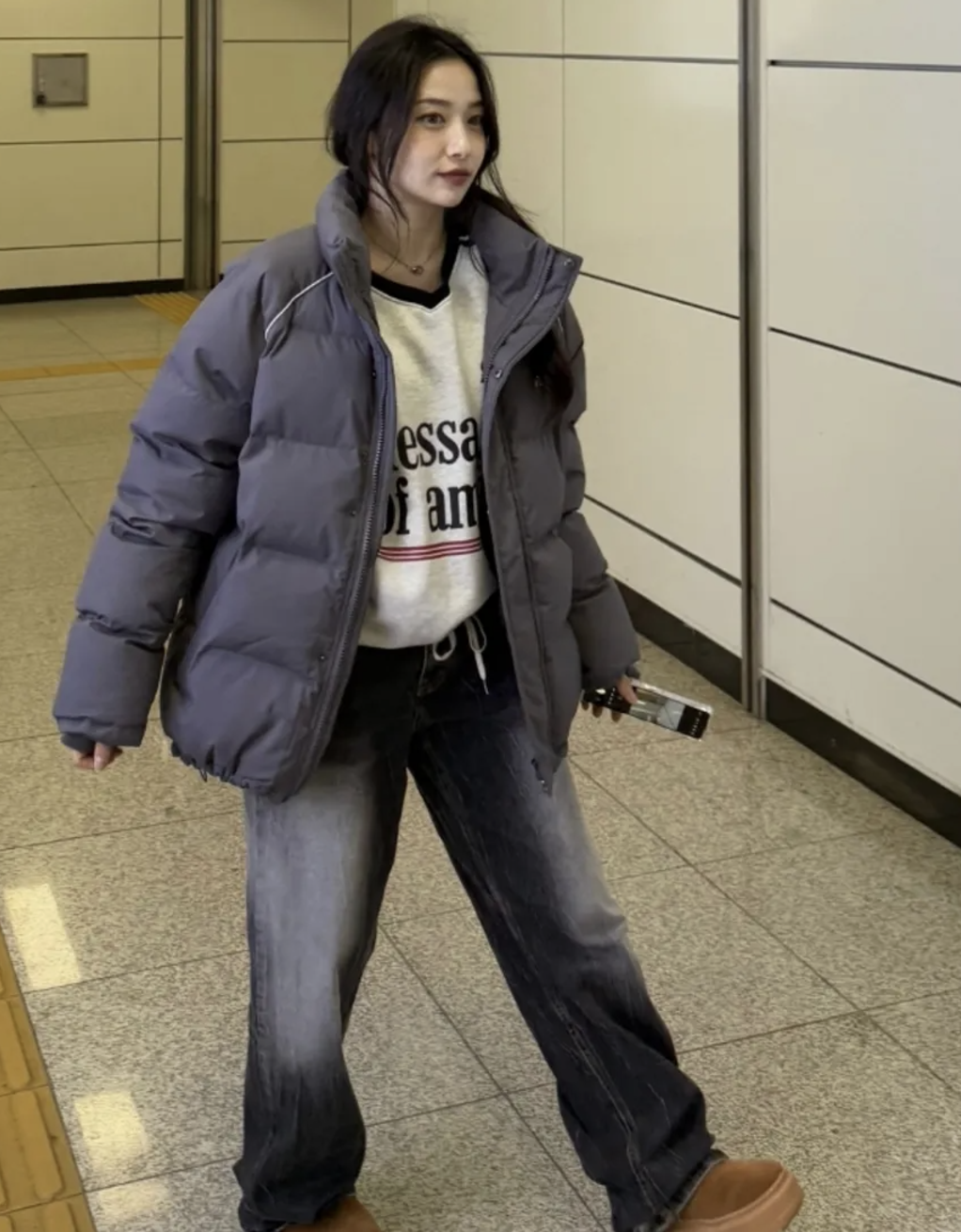 韓國連線🇰🇷 FCMM 小Logo羽絨外套 外套 灰色 黑色 奶油白色/預購