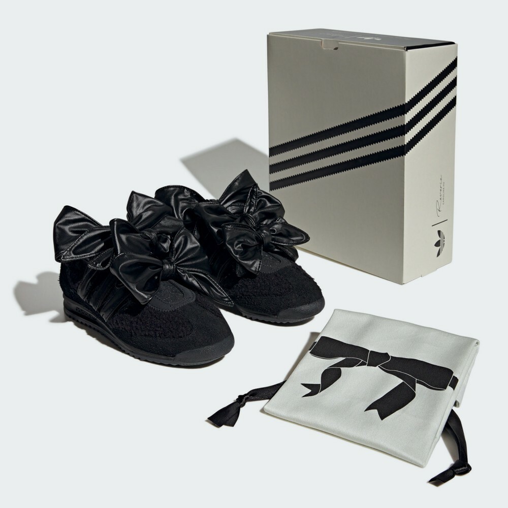 【adidas X CAROLINE HU - SL 72 OG W 聯名限定鞋款 - 皮革黑 】