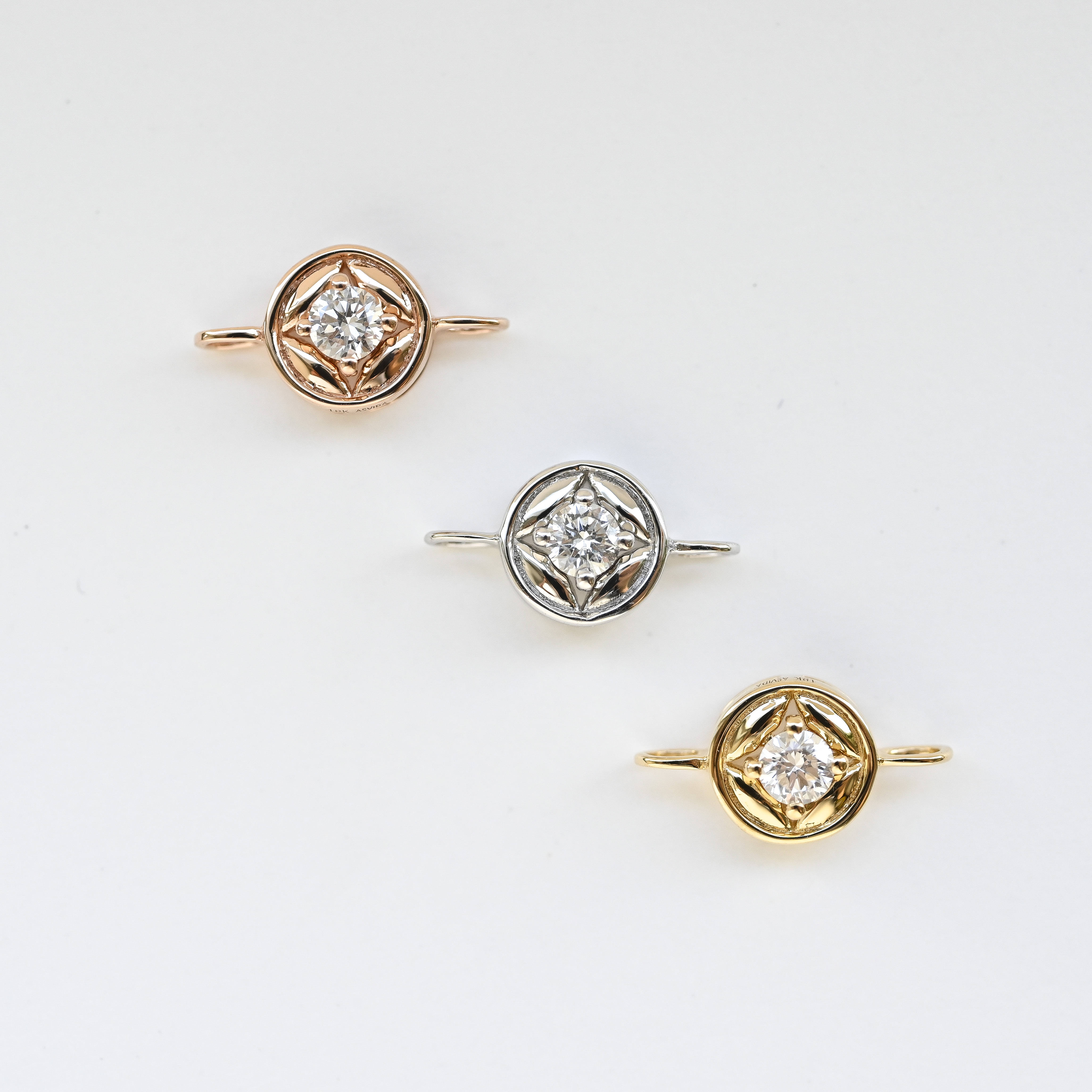 18K Fortune Coin Diamond String Bracelet