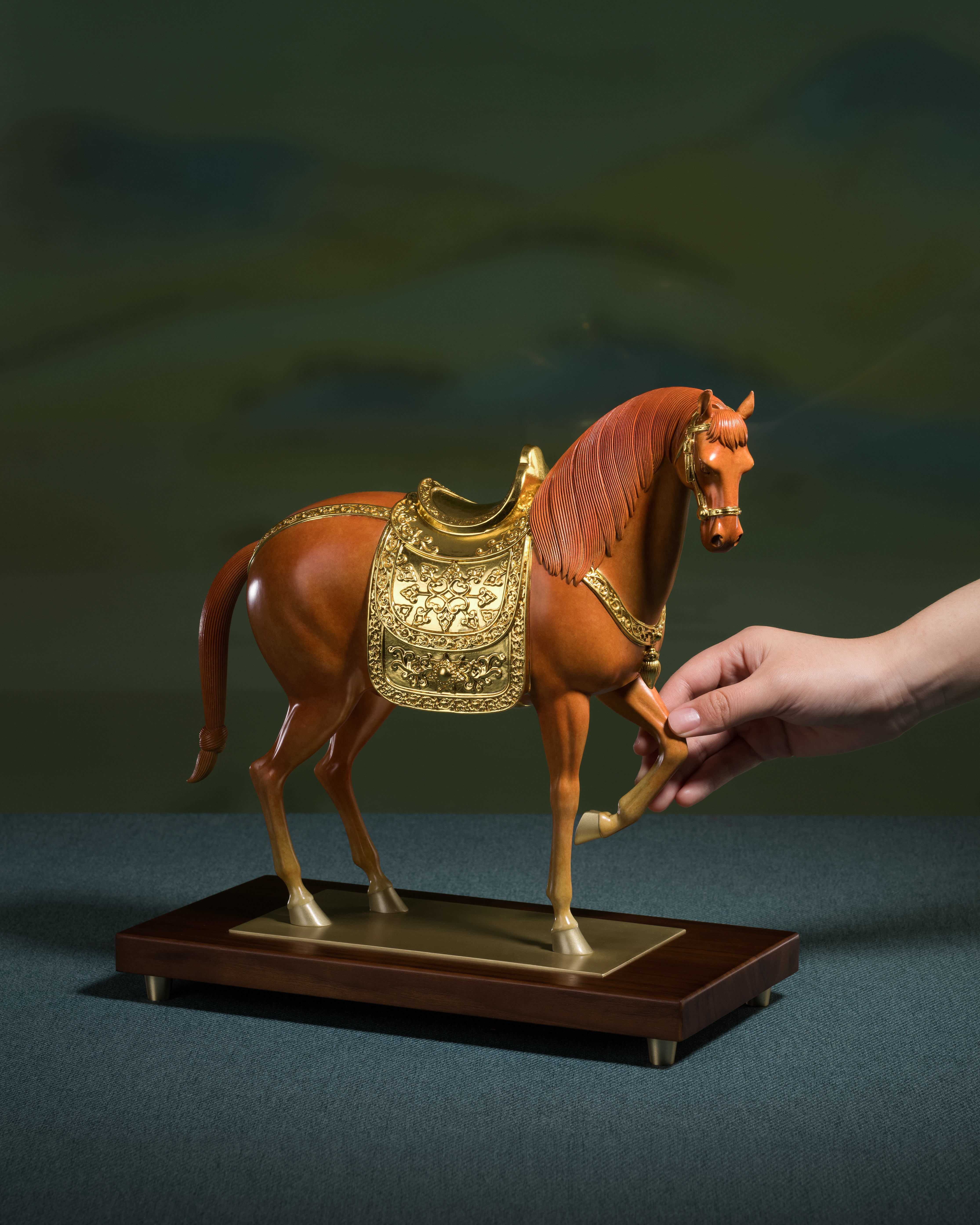 富貴唐馬(橙色)