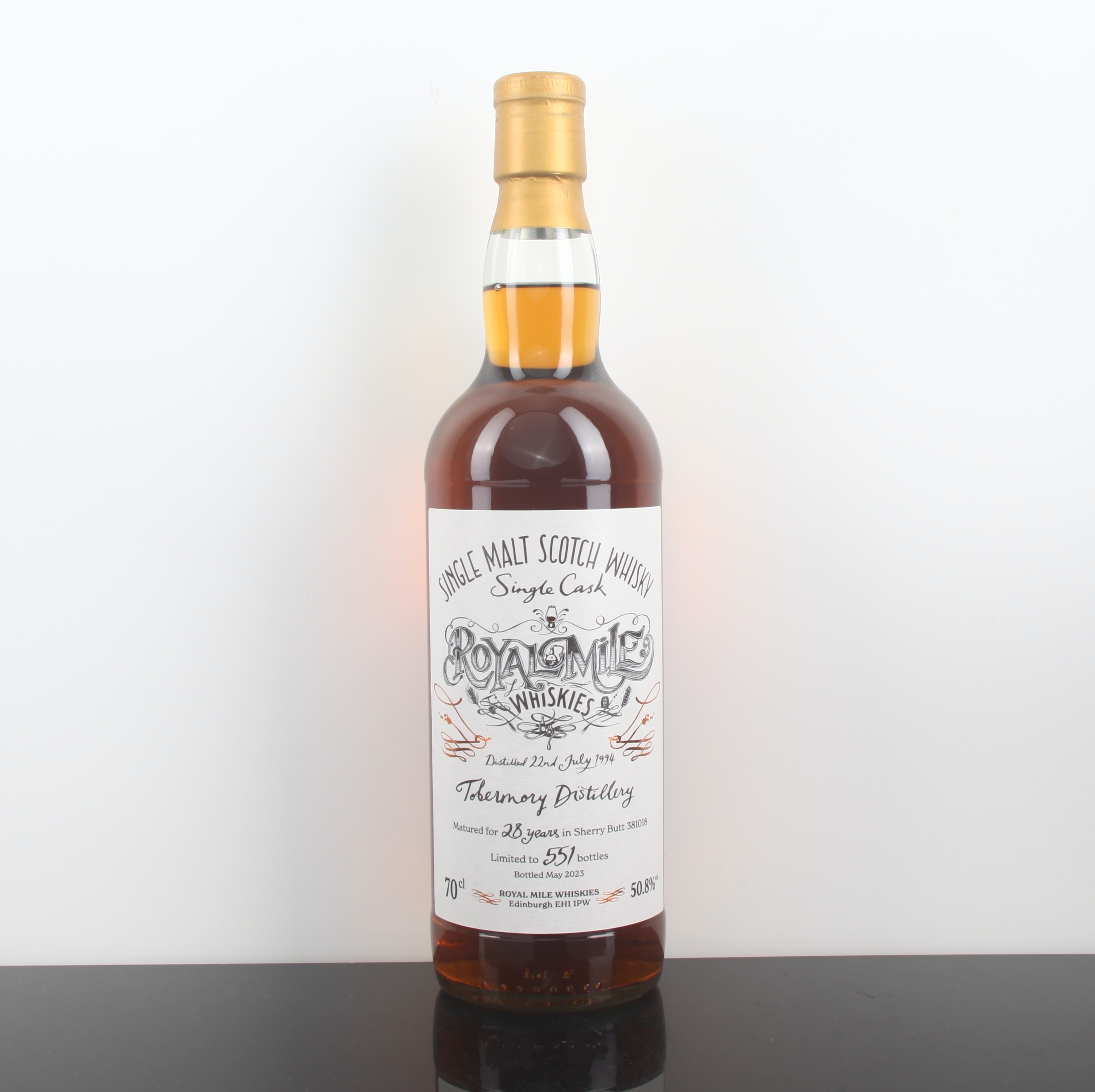 Tobermory 1994 28YO Sherry Butt #381018 50.8% RoyalMile Whiskies