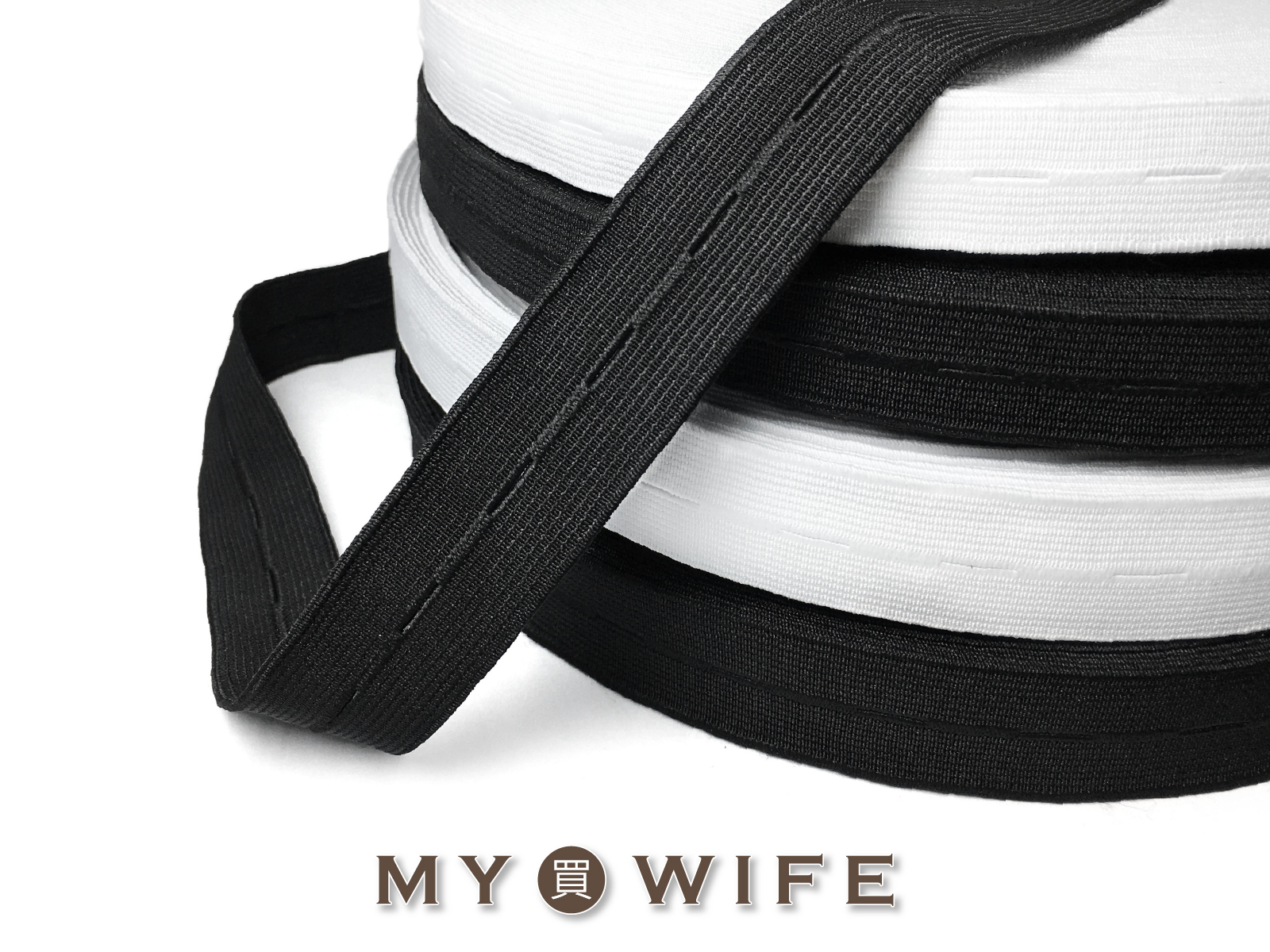 釦眼鬆緊帶_鈕釦鬆緊帶/伸縮帶/彈力帶/褲腰_2色2規格