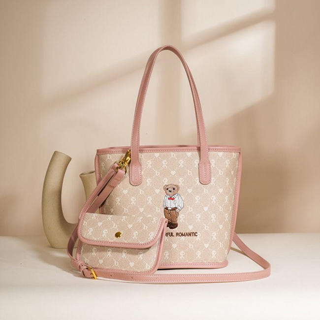 🔥限時下殺~熊熊緹花肩背包-售完不補剩咖2