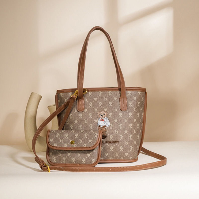 🔥限時下殺~熊熊緹花肩背包-售完不補剩咖2