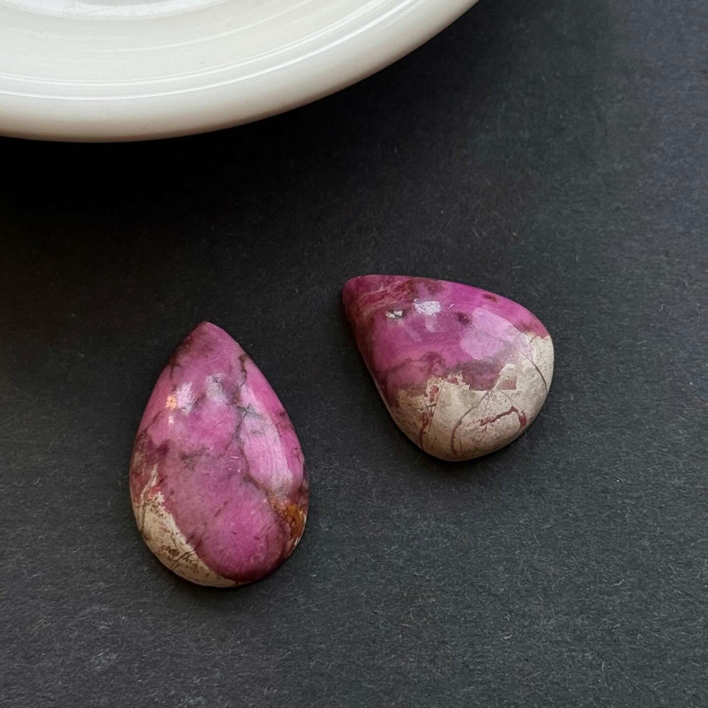 [原石] 鈷方解石 水晶蛋面 水晶墜面