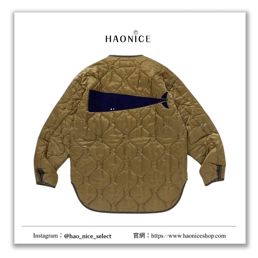 【HAO NICE】DESCENDANT日系復古風 葫蘆格日系鯨魚刺繡 長袖 夾克外套 CITY BOY DCDT