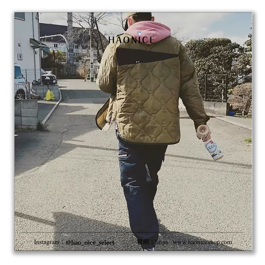 【HAO NICE】DESCENDANT日系復古風 葫蘆格日系鯨魚刺繡 長袖 夾克外套 CITY BOY DCDT