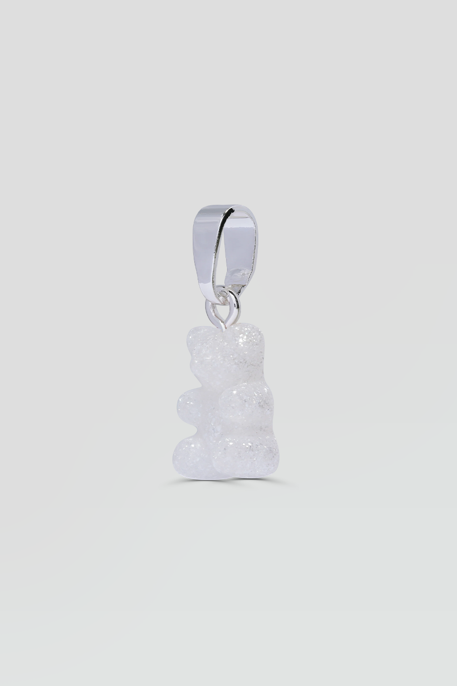 Crystal Haze｜NOSTALGIA BEAR 銀色復古銀河灰小熊墜飾