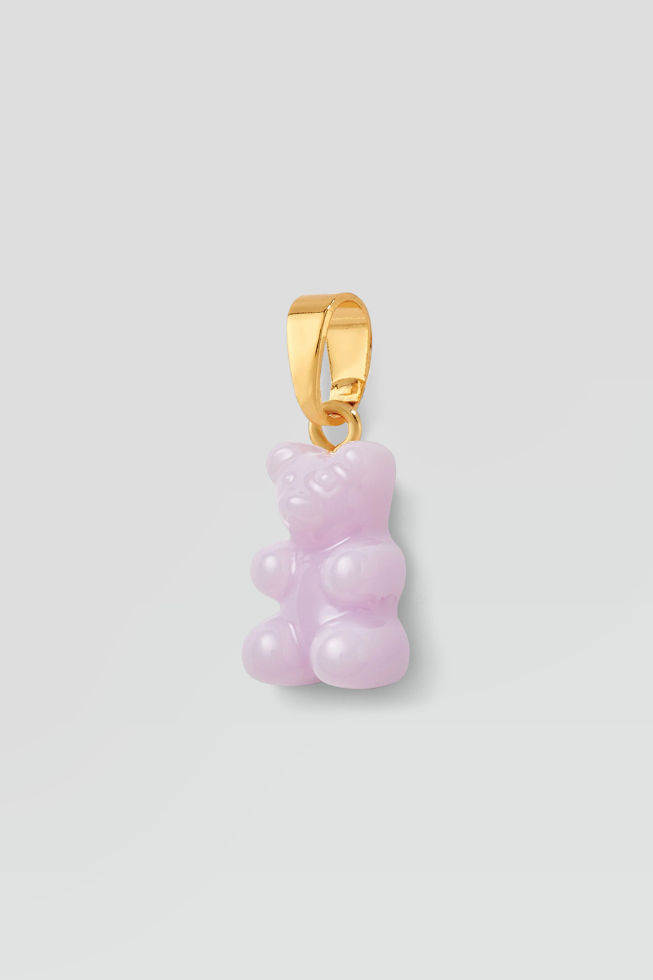 Crystal Haze｜NOSTALGIA BEAR 金色復古薰衣草小熊墜飾