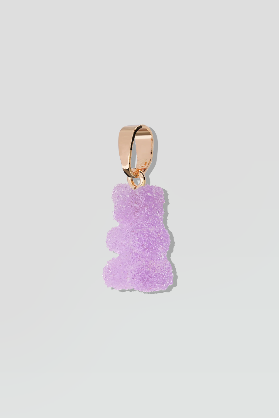 Crystal Haze｜NOSTALGIA BEAR 金色復古葡萄泡沫小熊墜飾