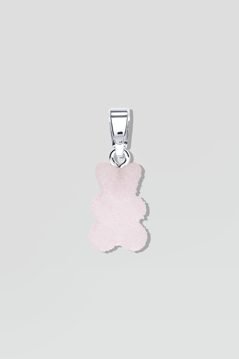 Crystal Haze｜NOSTALGIA BEAR 銀色復古草莓泡沫小熊墜飾