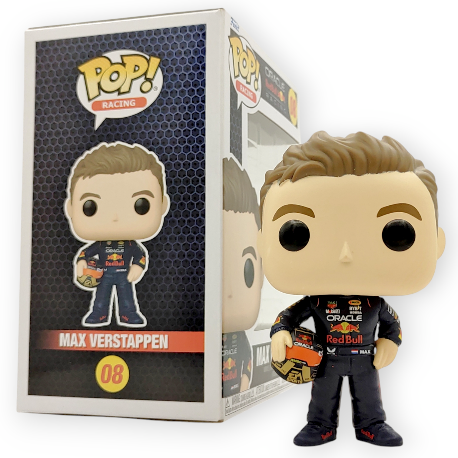 FUNKO POP <Formula 1>紅牛車隊-韋斯塔本_攞頭盔-No.08