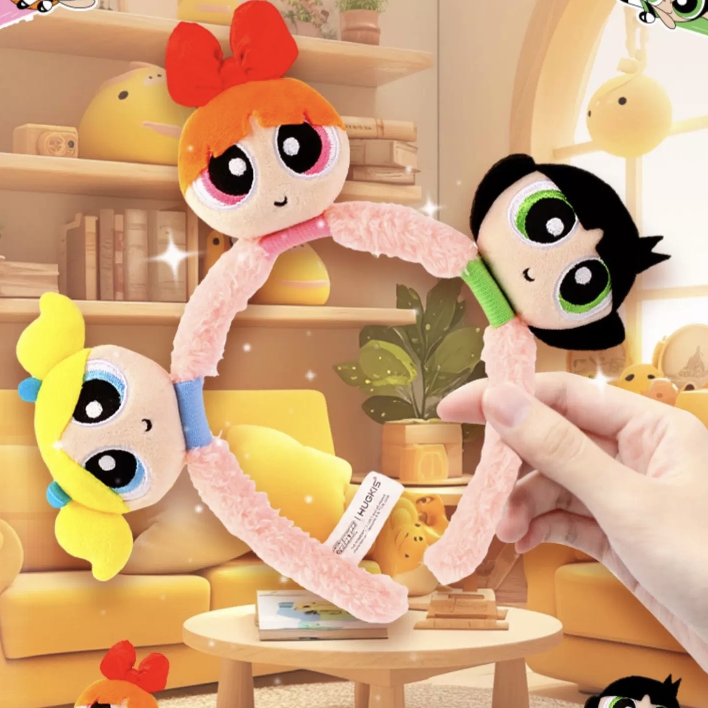 THE POWERPUFF GIRLS 飛天小女警 毛絨髮箍 洗臉必備 髮帶 / 預購