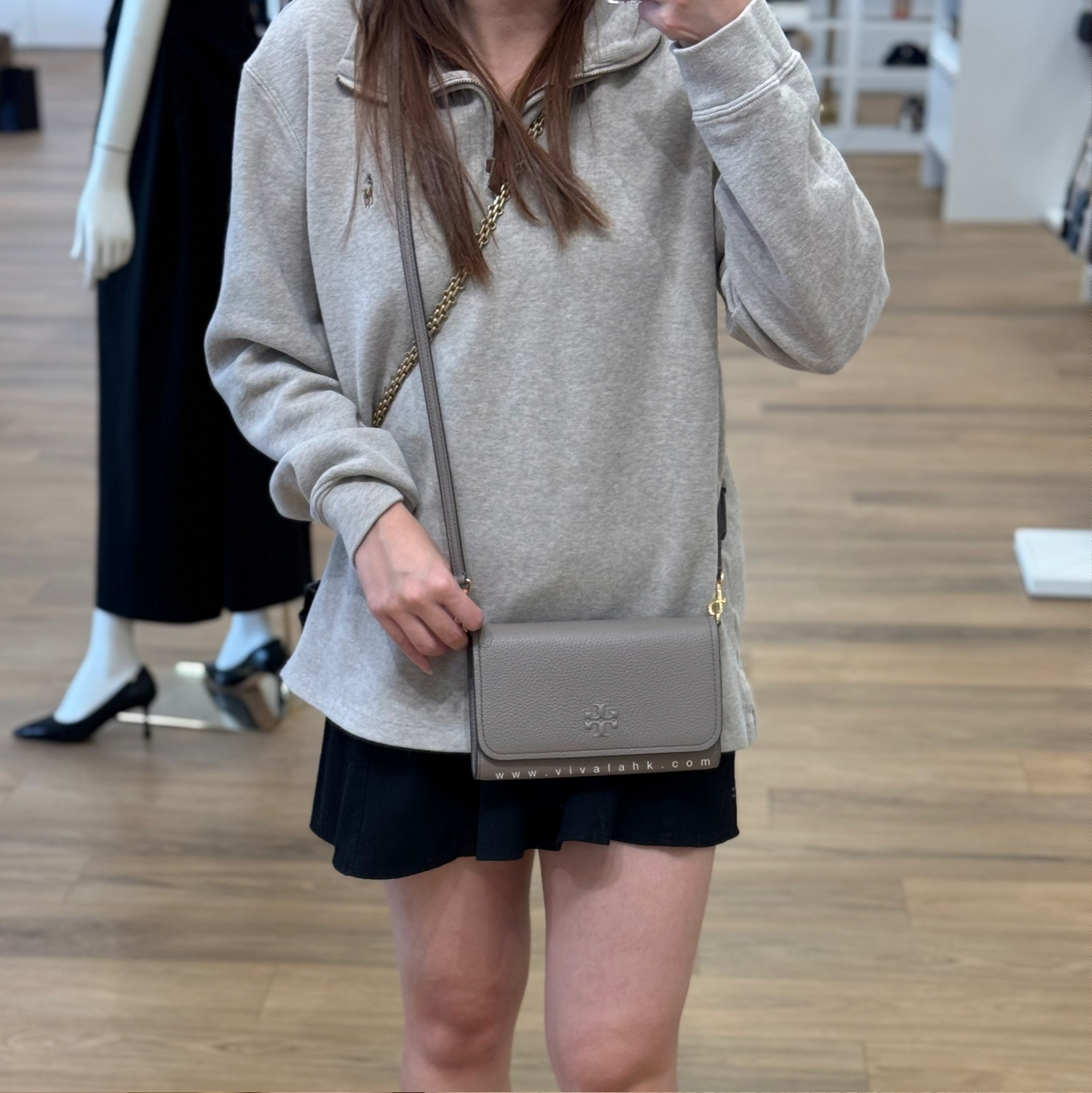 Tory Burch - Thea 2合1 卡套+銀包斜孭袋 (146467)