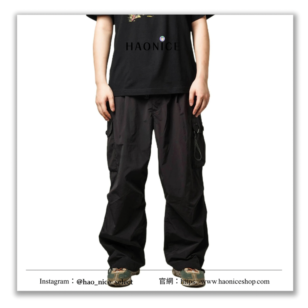 【HAO NICE】AND WANDER oversized cargo pants山系戶外風 防水多機能工裝口袋長褲