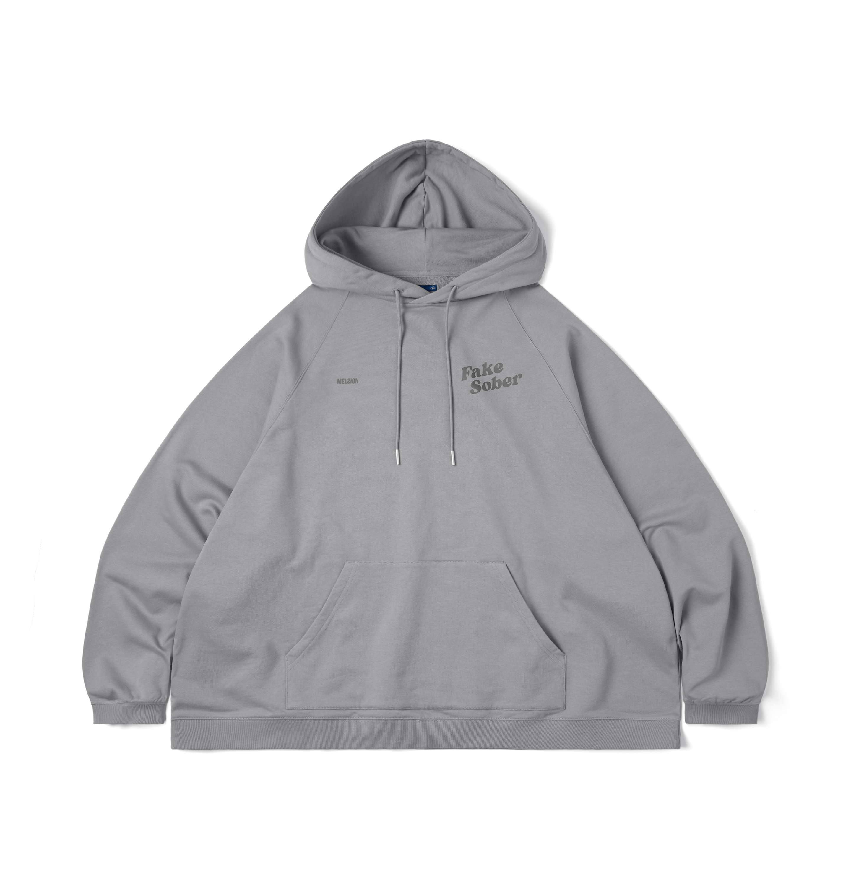 MELSIGN x FLOMMARKET x Fake Sober Don’t Ruin My Party Hoodie - Gray