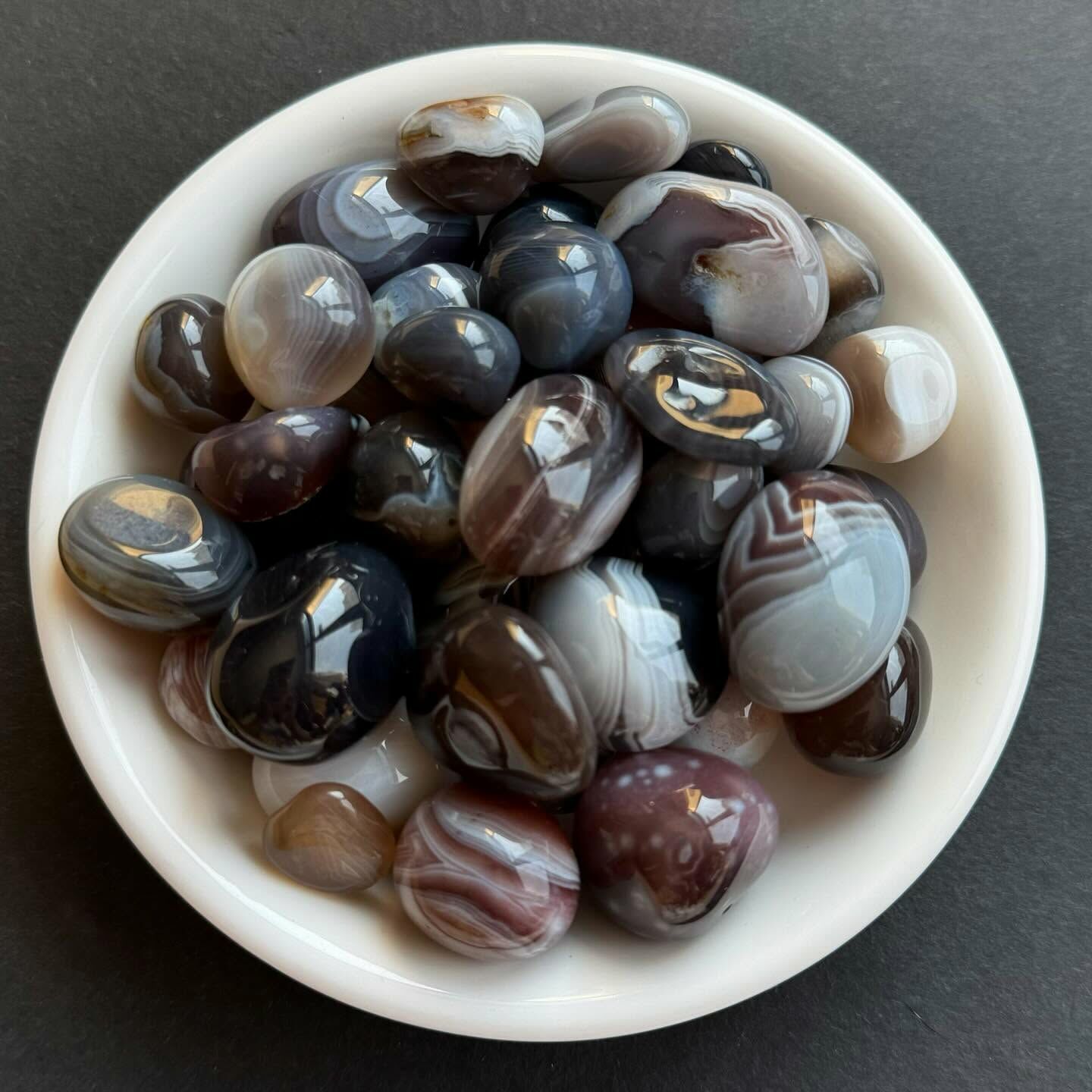 [原石] 波斯瓦那 瑪瑙 水晶滾石