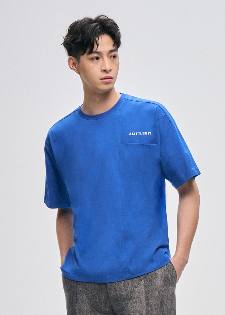 Structured Flow / 有序流線 T Shirt. (藍)
