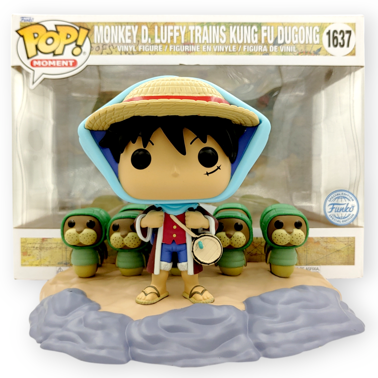 FUNKO POP <One Piece海賊王>路飛訓練功夫海豹(動漫場景)-No.1637