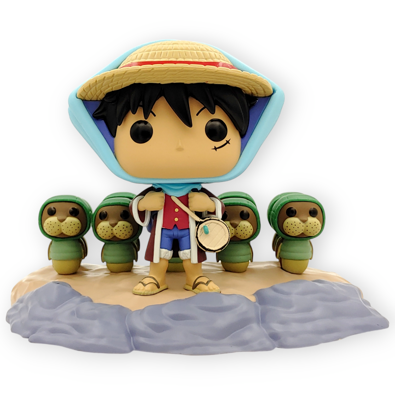 FUNKO POP <One Piece海賊王>路飛訓練功夫海豹(動漫場景)-No.1637