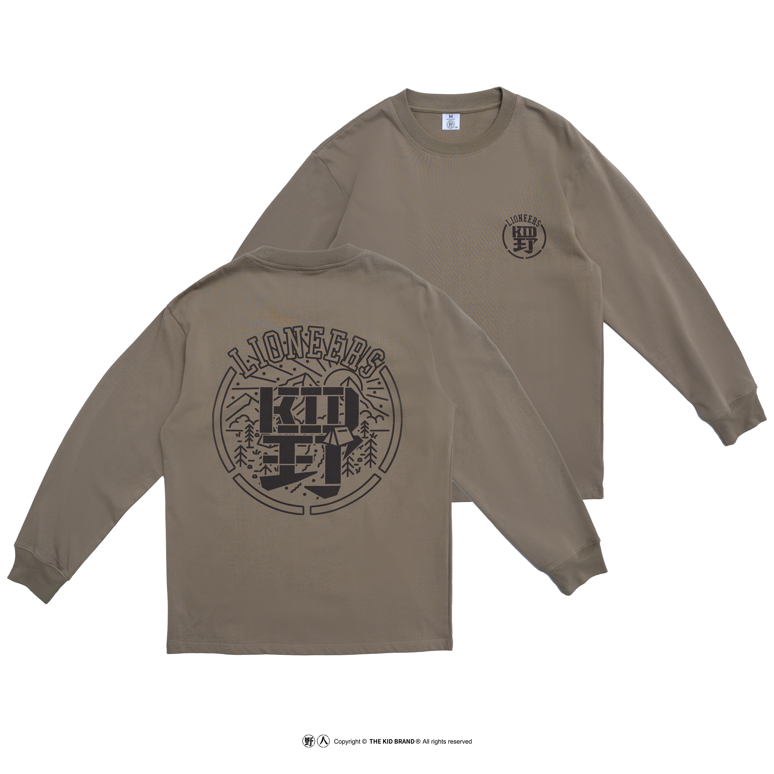 24-25 LIONEERS x KID ® 野人長TEE｜卡其