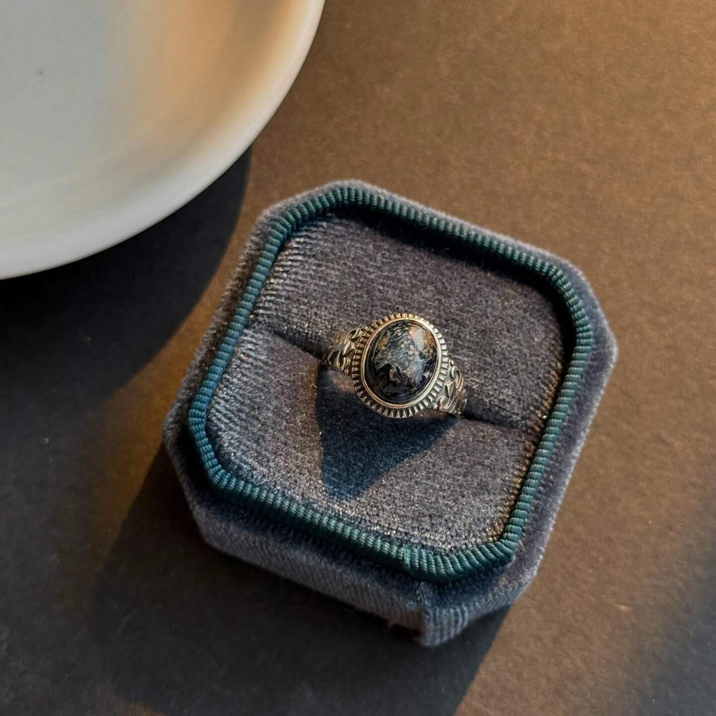 [原石] 彼得石 925銀戒指 附戒盒