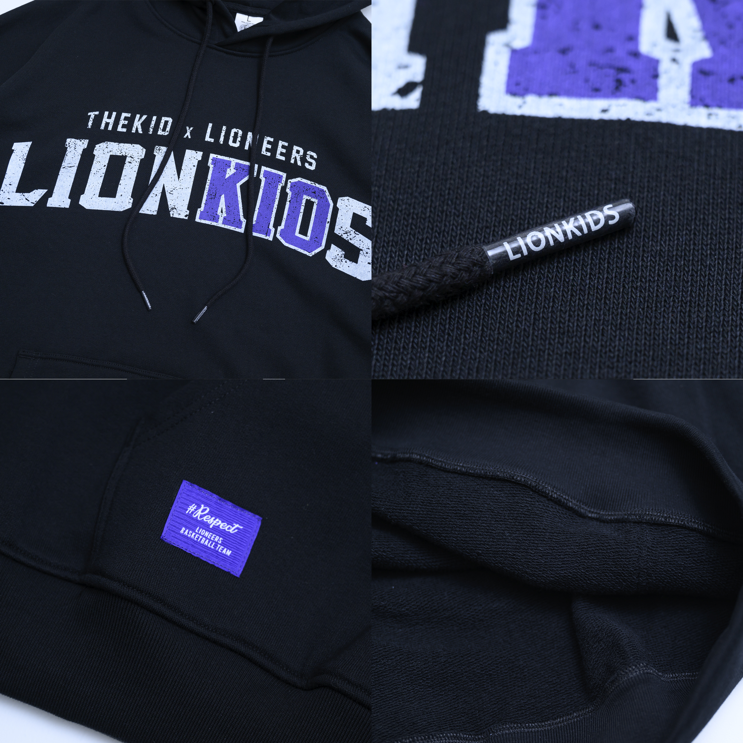 24-25 LIONEERS x KID ® 帽TEE｜黑