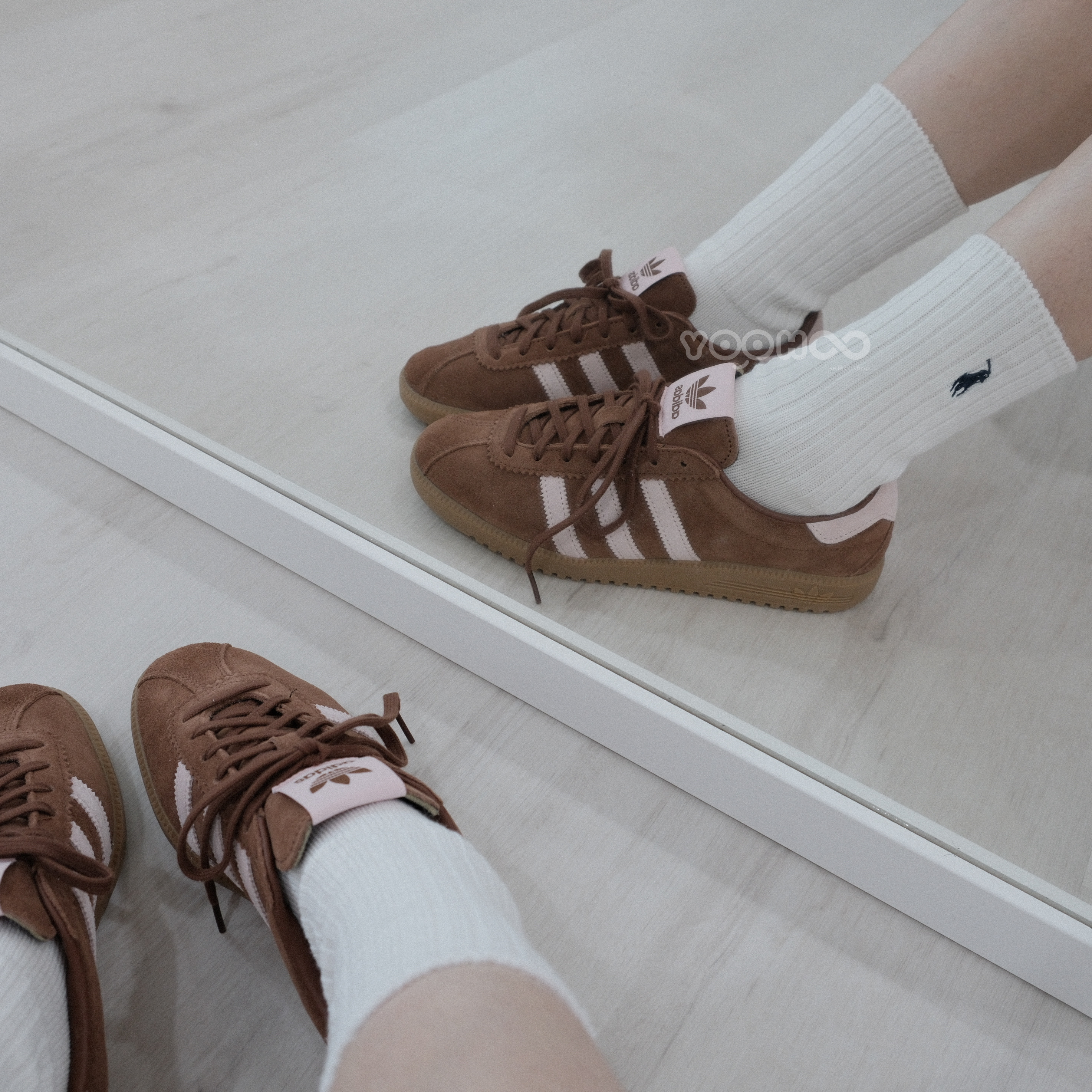 現貨，25CM┃adidas ORIGINALS BERMUDA  麂皮 泰迪熊 棕色