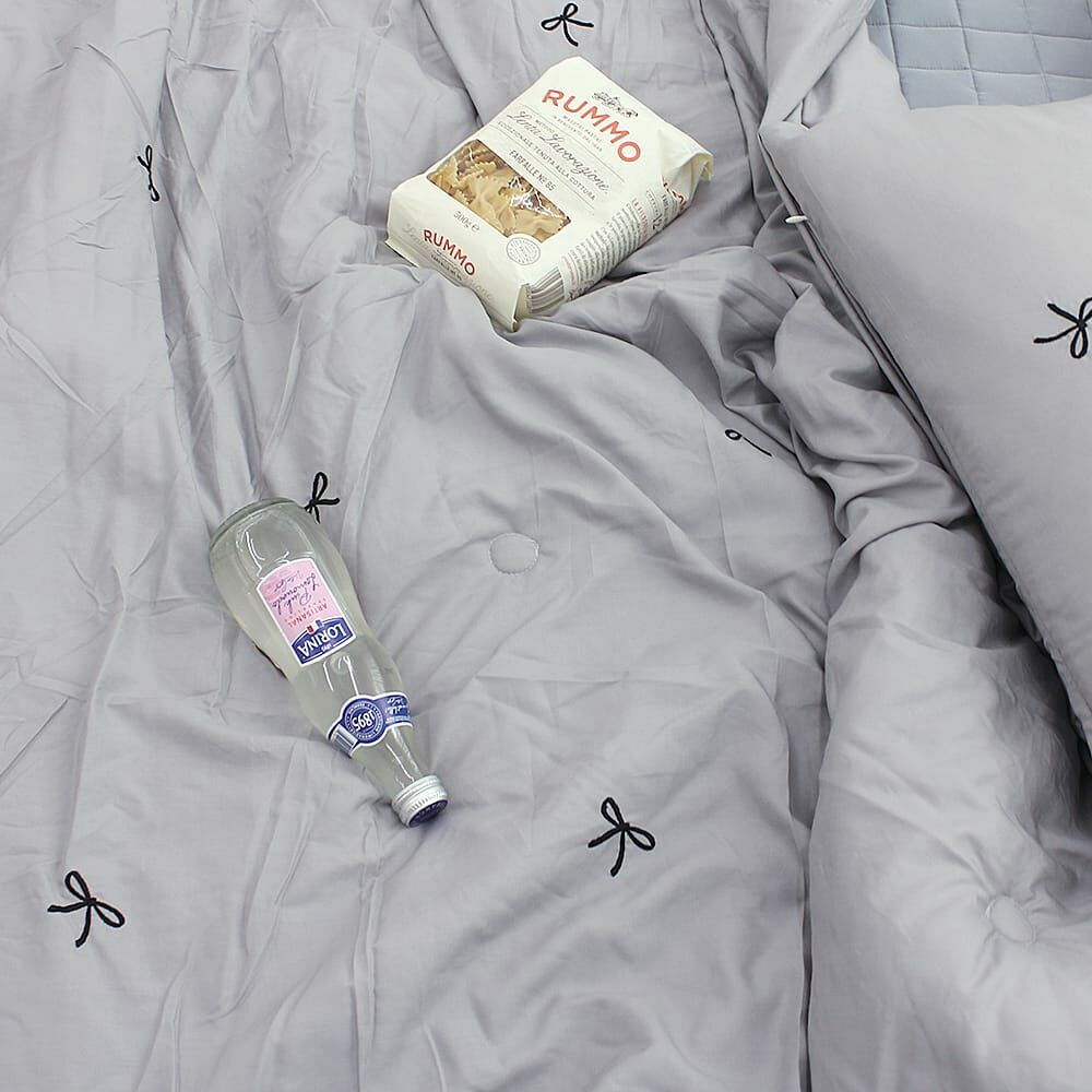 KQ3301 浪滿六月法式蝴蝶刺繡結莫代爾 (無花邊)